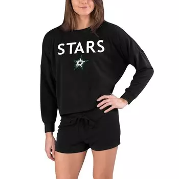 Пижамный комплект Concepts Sport Dallas Stars, черный