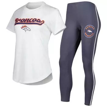 Пижамный комплект Concepts Sport Denver Broncos, белый