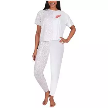 Пижамный комплект Concepts Sport Detroit Red Wings, кремовый