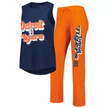 Пижамный комплект Concepts Sport Detroit Tigers, оранжевый