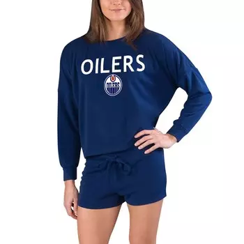 Пижамный комплект Concepts Sport Edmonton Oilers, нави