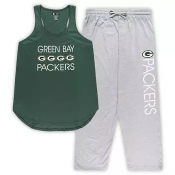 Пижамный комплект Concepts Sport Green Bay Packers, зеленый