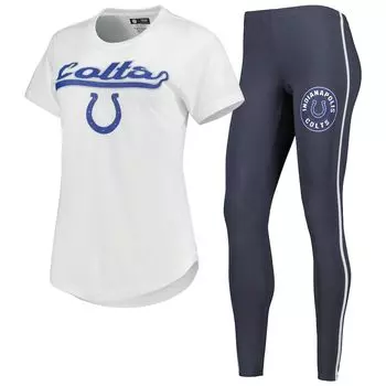 Пижамный комплект Concepts Sport Indianapolis Colts, белый