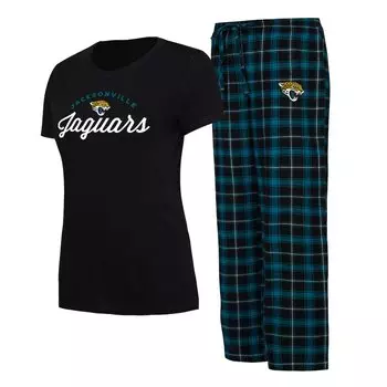 Пижамный комплект Concepts Sport Jacksonville Jaguars, черный