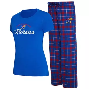 Пижамный комплект Concepts Sport Kansas Jayhawks, роял