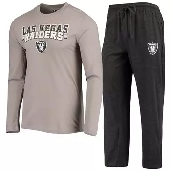 Пижамный комплект Concepts Sport Las Vegas Raiders, черный