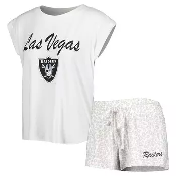 Пижамный комплект Concepts Sport Las Vegas Raiders, белый