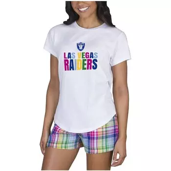 Пижамный комплект Concepts Sport Las Vegas Raiders, белый