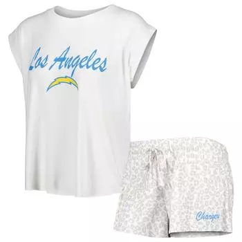 Пижамный комплект Concepts Sport Los Angeles Chargers, белый