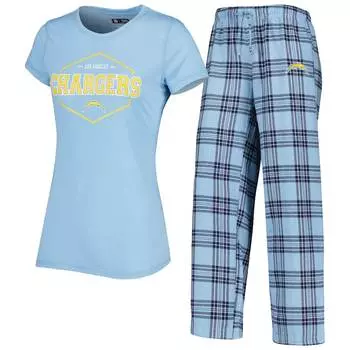 Пижамный комплект Concepts Sport Los Angeles Chargers, синий