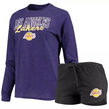Пижамный комплект Concepts Sport Los Angeles Lakers, черный