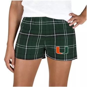 Пижамный комплект Concepts Sport Miami Hurricanes, зеленый