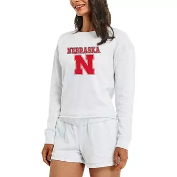 Пижамный комплект Concepts Sport Nebraska Huskers, кремовый