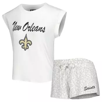 Пижамный комплект Concepts Sport New Orleans Saints, белый