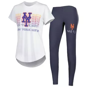 Пижамный комплект Concepts Sport New York Mets, угольный