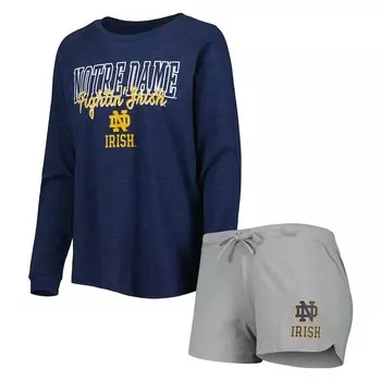 Пижамный комплект Concepts Sport Notre Dame Fighting Irish, нави