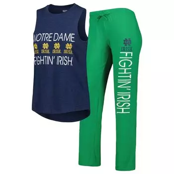 Пижамный комплект Concepts Sport Notre Dame Fighting Irish, нави