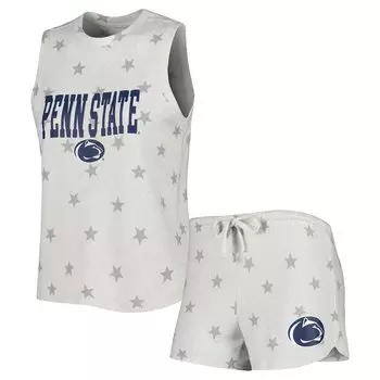Пижамный комплект Concepts Sport Penn State Nittany Lions, кремовый