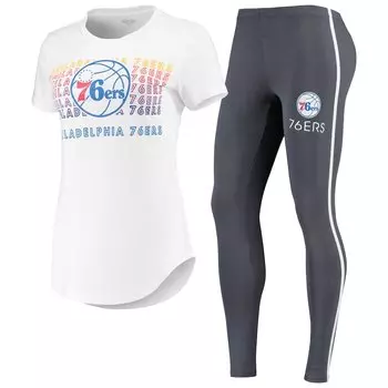 Пижамный комплект Concepts Sport Philadelphia 76Ers, белый