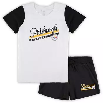Пижамный комплект Concepts Sport Pittsburgh Steelers, белый