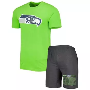 Пижамный комплект Concepts Sport Seattle Seahawks, угольный