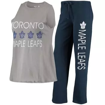Пижамный комплект Concepts Sport Toronto Maple Leafs, серый