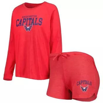 Пижамный комплект Concepts Sport Washington Capitals, красный