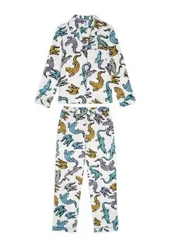 Пижамный комплект CROCODILES PRINT Chelsea Peers, молочный