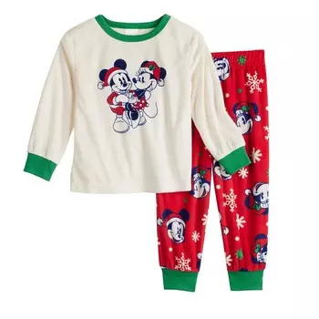 Пижамный комплект Disney's Mickey Mouse для малышей с верхом и низом от Jammies For Your Families Licensed Character, мультиколор