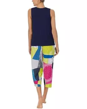 Пижамный комплект DKNY Tank Culottes PJ Set, цвет Multi Bandana
