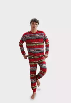 Пижамный комплект FAIR ISLE NUTCRACKER SET Chelsea Peers, красный