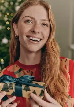 Пижамный комплект FAMILY MATCHBACK COSY LONG SLEEVE SET Next, красный