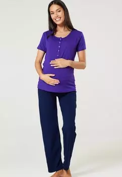Пижамный комплект Happy Mama, фиолетовый