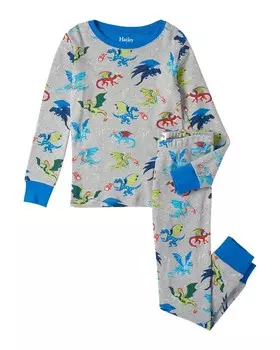 Пижамный комплект Hatley Dragon Realm, розовый