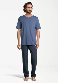Пижамный комплект HOME SET - Pyjamas Schiesser, темно-синий