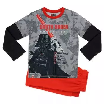 Пижамный комплект из 2 предметов Lego Star Wars «Дарт Вейдер» для мальчиков 4–12 лет LEGO
