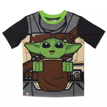 Пижамный комплект из 2 предметов Lego Star Wars Grogu Carrier для мальчиков 4–12 лет Licensed Character