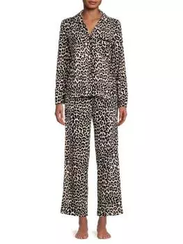 Пижамный комплект из двух предметов в горошек kate spade new york Brown print