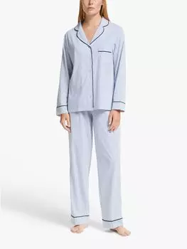 Пижамный комплект из джерси в полоску John Lewis, синий