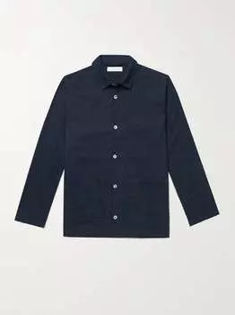 Пижамный комплект из хлопка и фланели с начесом DESMOND & DEMPSEY, нави