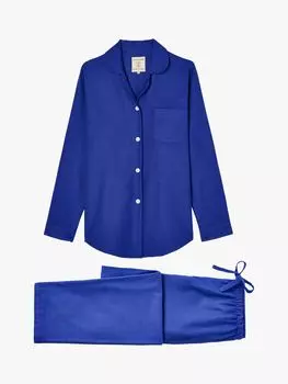 Пижамный комплект из хлопка с начесом British Boxers, чернила