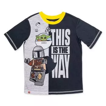 Пижамный комплект из топа и штанов Lego Star Wars The Mandalorian для мальчиков 4–12 лет Licensed Character