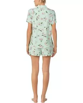 Пижамный комплект Kate Spade New York Short Sleeve Notch Boxer PJ Set, цвет Frog Floral