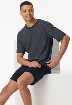 Пижамный комплект KURZ COMFORT ESSENTIALS Schiesser, темно-синий