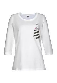 Пижамный комплект LASCANA, белый