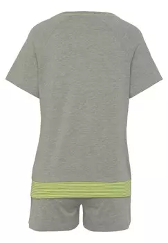 Пижамный комплект LASCANA, серый