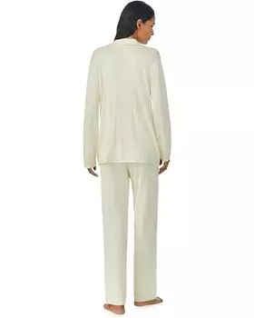 Пижамный комплект LAUREN Ralph Lauren Cotton Cashmere Blend Notch PJ Set, кремовый