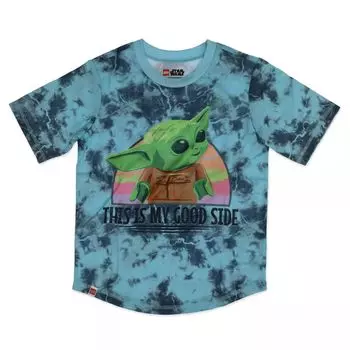 Пижамный комплект LEGO Star Wars: The Mandalorian Grogu aka Baby Yoda для мальчиков 4–12 лет, шорты и штаны-джоггеры Licensed Character