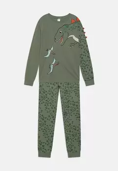 Пижамный комплект Lindex, зеленый