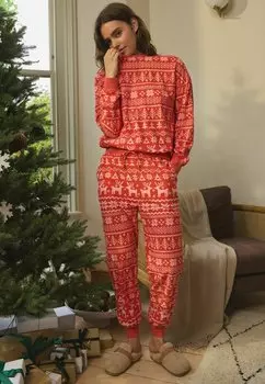 Пижамный комплект LONG SLEEVE SET Next, красный